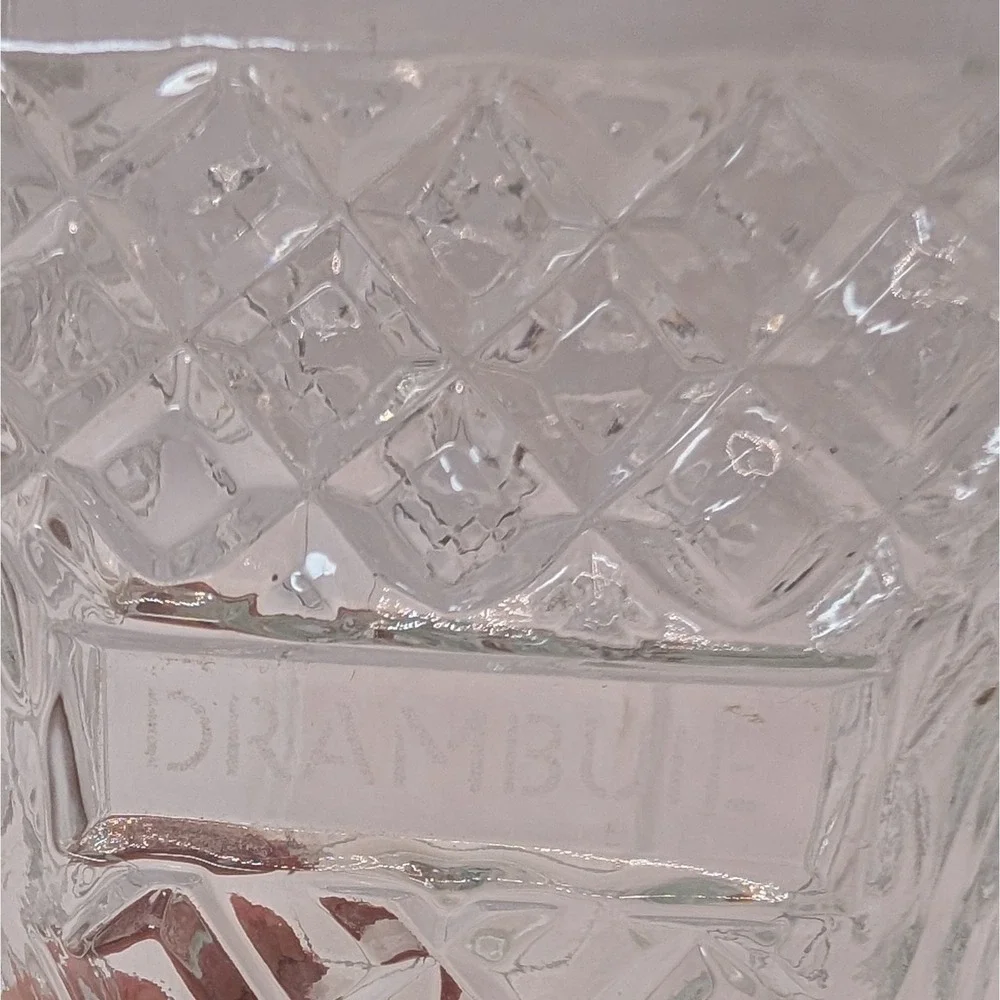Vintage Drambuie Decanter Bottle Lead Crystal Prince Charles Edwards Liqueur